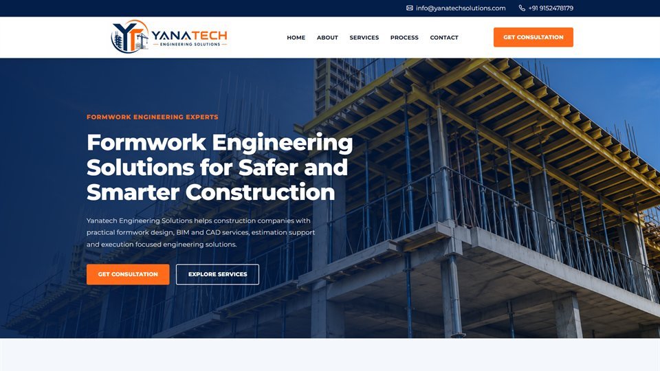 Yanatech Engineering Solutions Website